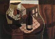 The small round table in front of Window, Juan Gris